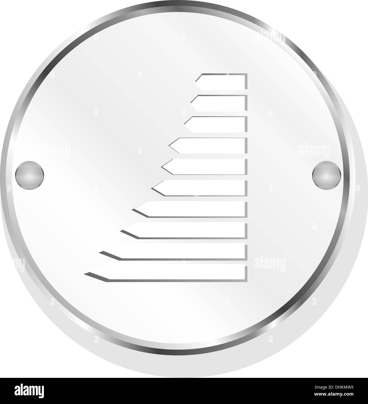 Grafico di Business icona in metallo Foto Stock