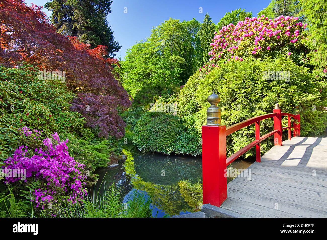 Giardini giapponesi Foto Stock