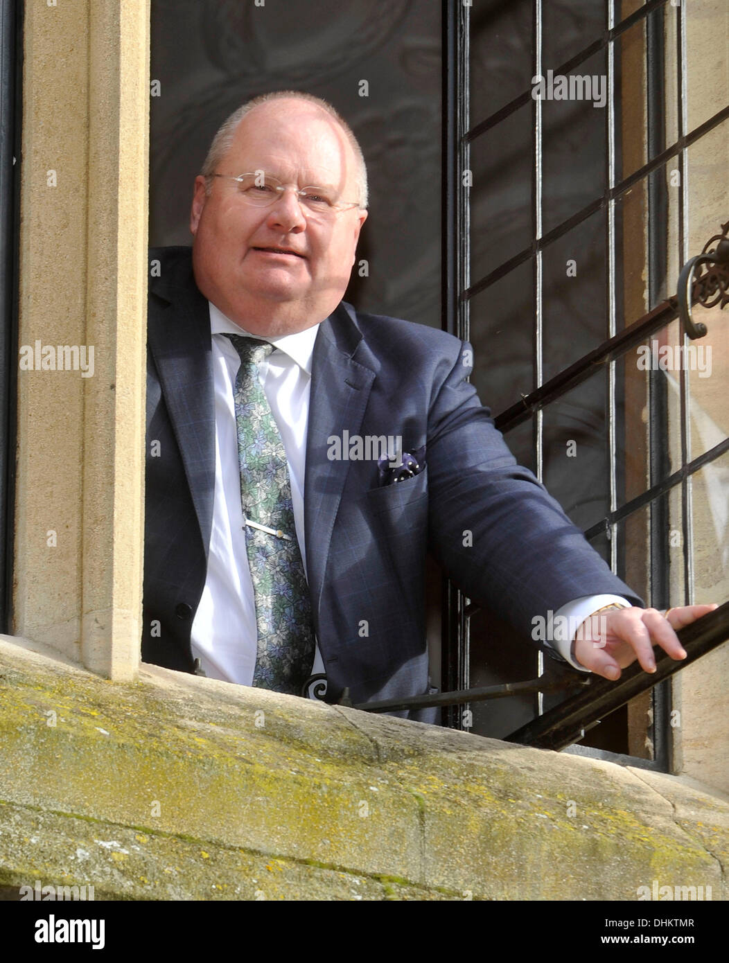 Oxford, Regno Unito. Xii Nov, 2013. Eric Pickles parlando della sua vita presso la Oxford Unione Oxfordshire, 12 novembre 2013, Foto di Brian Jordan/Alamy Live News Foto Stock