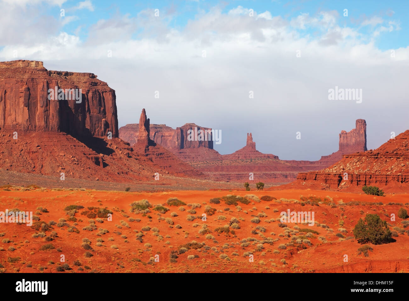 La maestosa Monument Valley Foto Stock