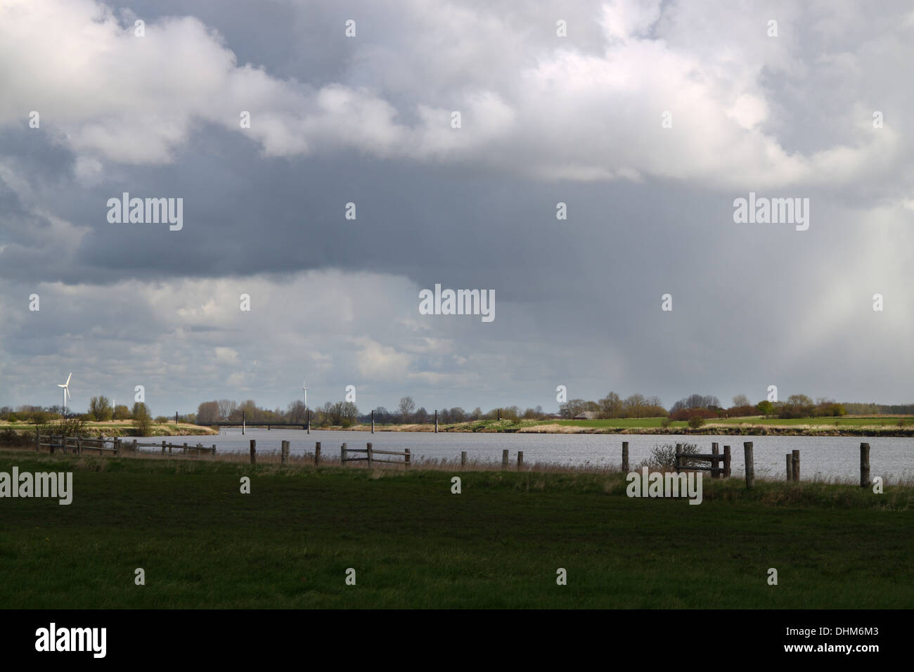 nuvole di pioggia Foto Stock