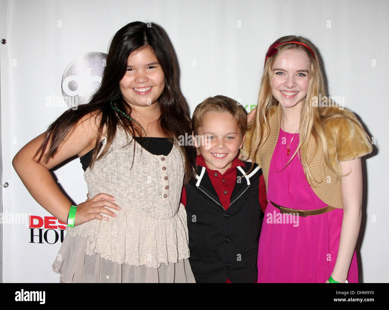 Madison de la Garza, Mason Vale Cotton, Darcy Rose Byrnes 'Desperate casalinghe' finale partito svoltasi al W Hotel di Los Angeles, California - 29.04.12 Foto Stock