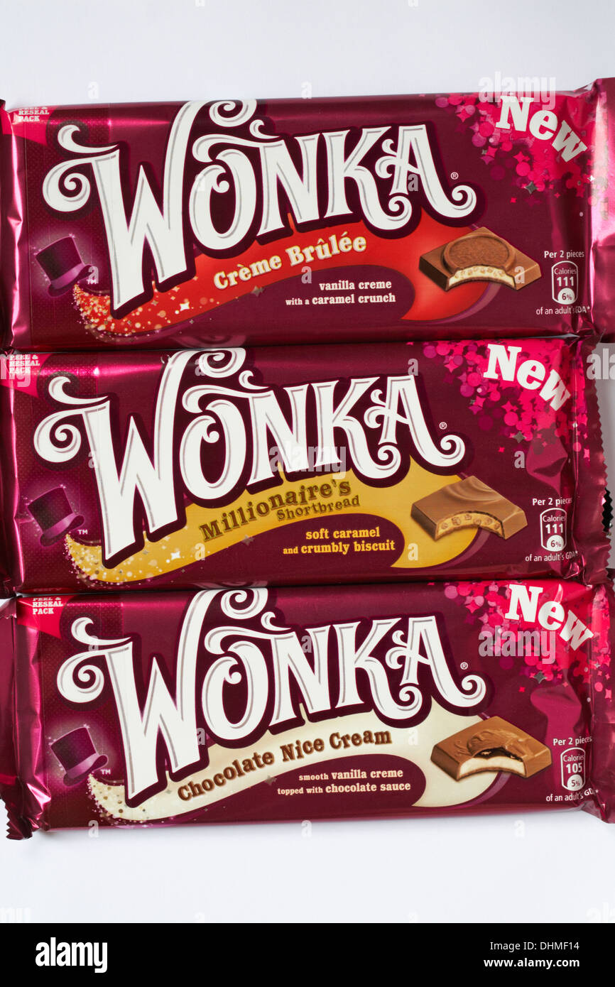 Barrette di cioccolato wonka immagini e fotografie stock ad alta  risoluzione - Alamy