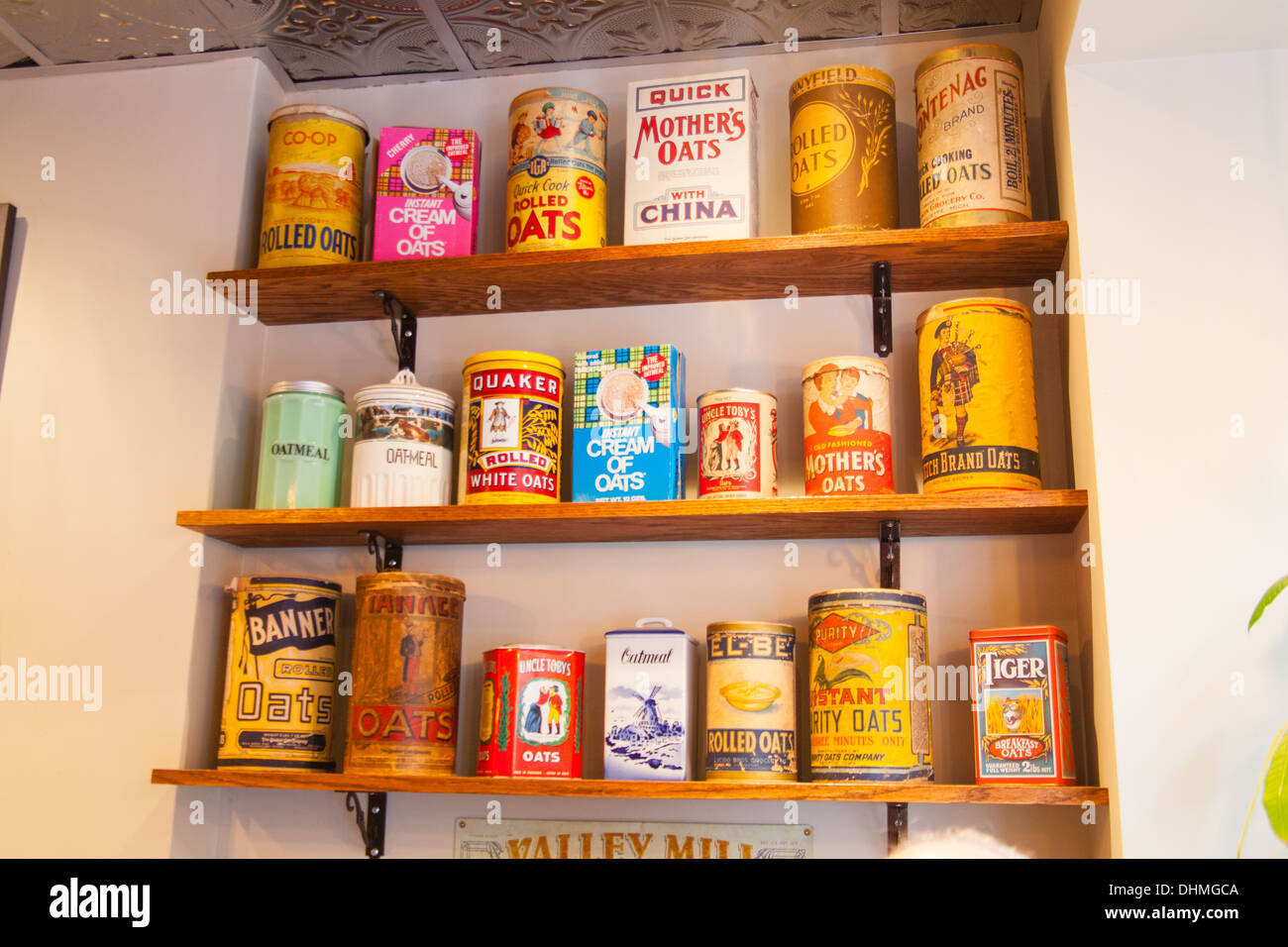 OAT Meals bar, West 3rd Street, New York City, Stati Uniti d'America. Foto Stock