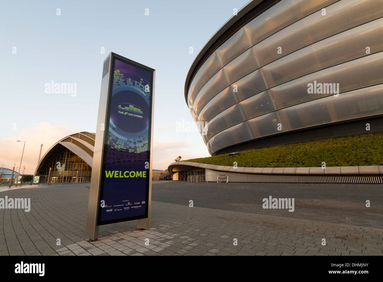 Scottish SSE idro arena di Glasgow Scotland Regno Unito. Ospite di MOBO awards e futuro MTV Music Awards nel 2014. Foto Stock