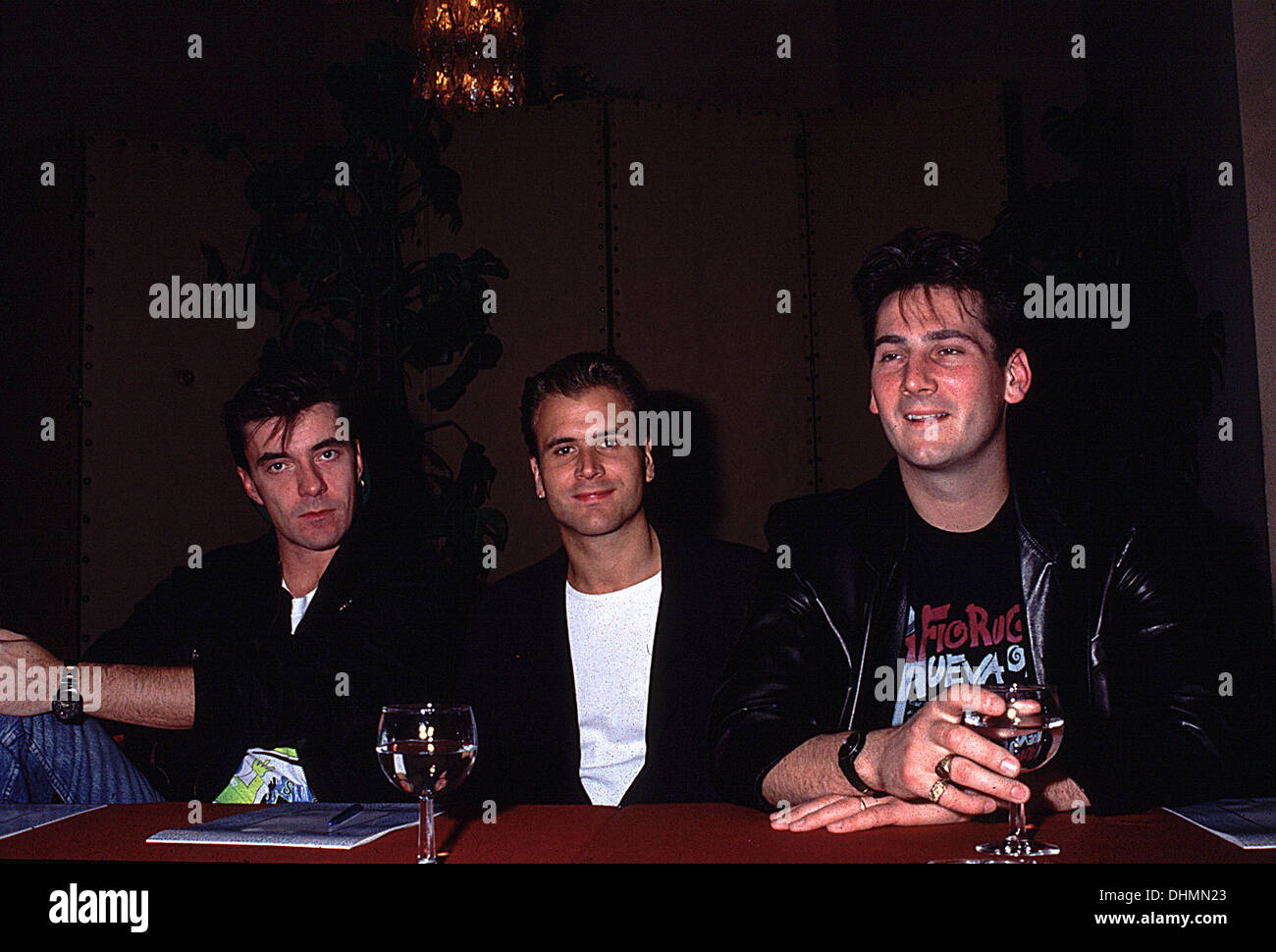 I membri di Spandau Ballet a Roma circa 1987 Foto Stock