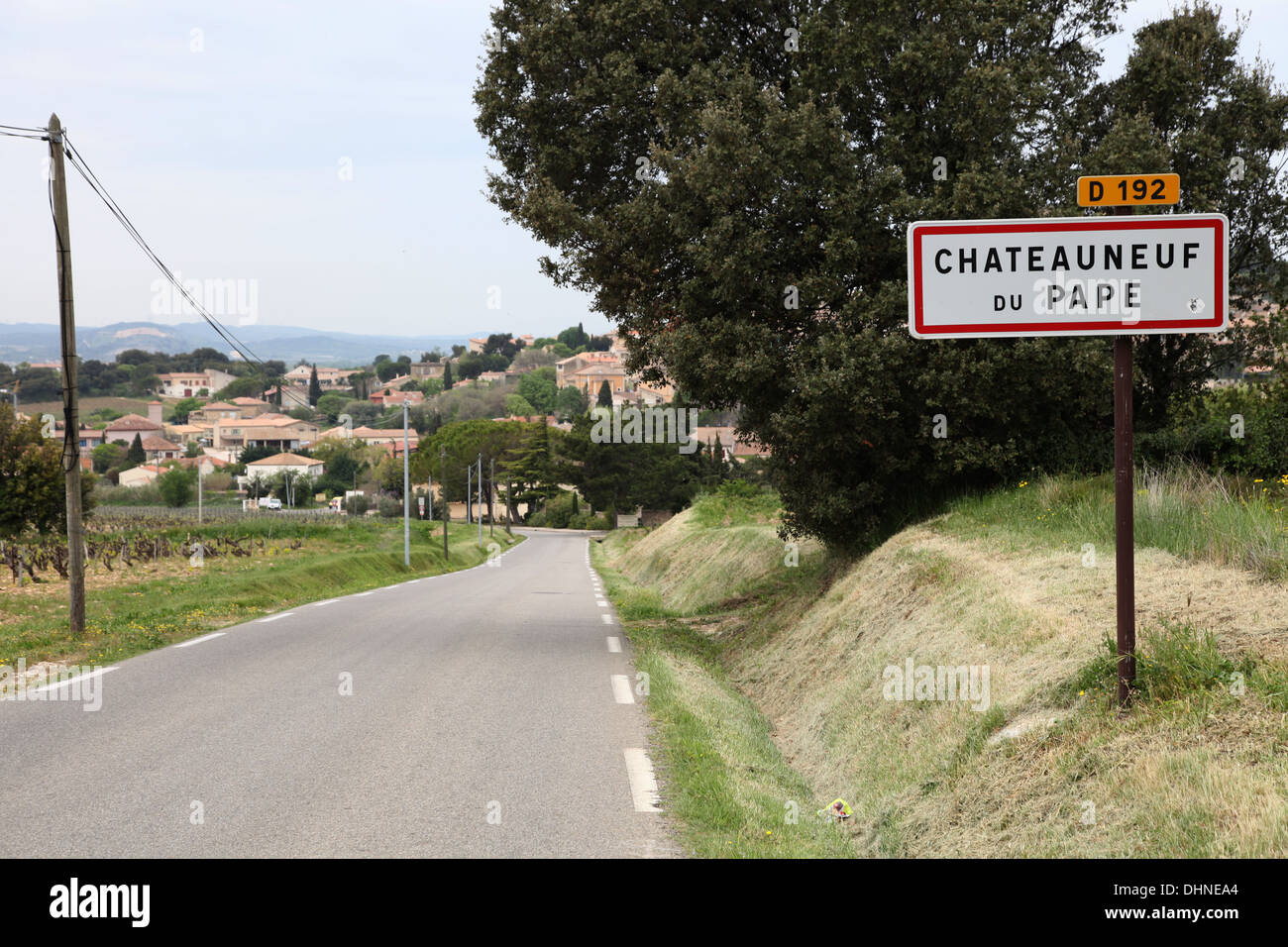 Chateauneuf du Pape Foto Stock