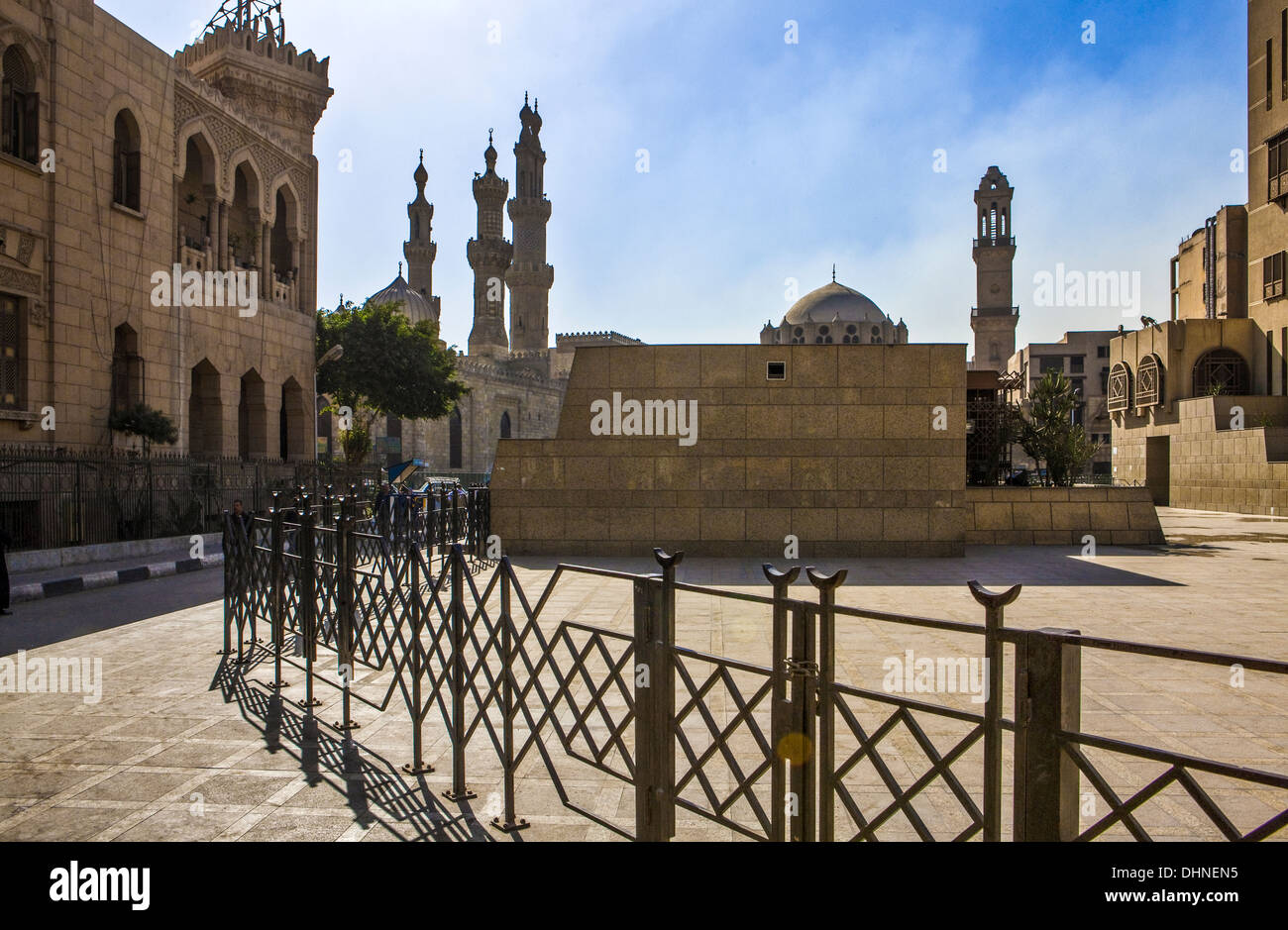 Africa, Egitto, al Cairo, vista sulla città da Alemam Al Hussein square Foto Stock