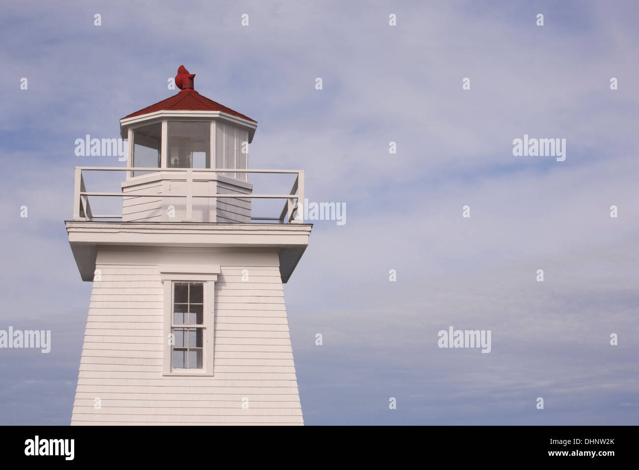 Dettaglio del faro e del cielo Foto Stock