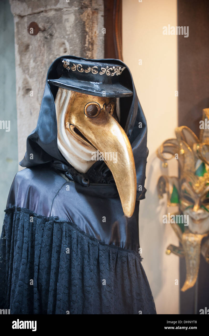 Becco medico maschera veneziana Foto Stock