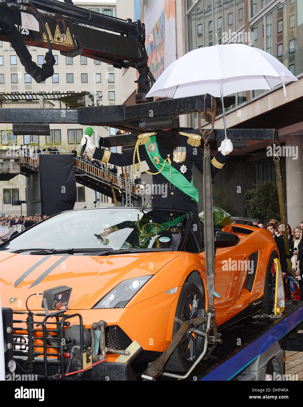 Sacha Baron Cohen alla premiere del dittatore al Royal Festival Hall di Londra, Inghilterra- 10.05.12 Foto Stock