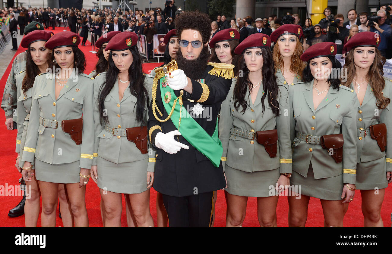 Sacha Baron Cohen alla premiere del dittatore al Royal Festival Hall di Londra, Inghilterra- 10.05.12 Foto Stock