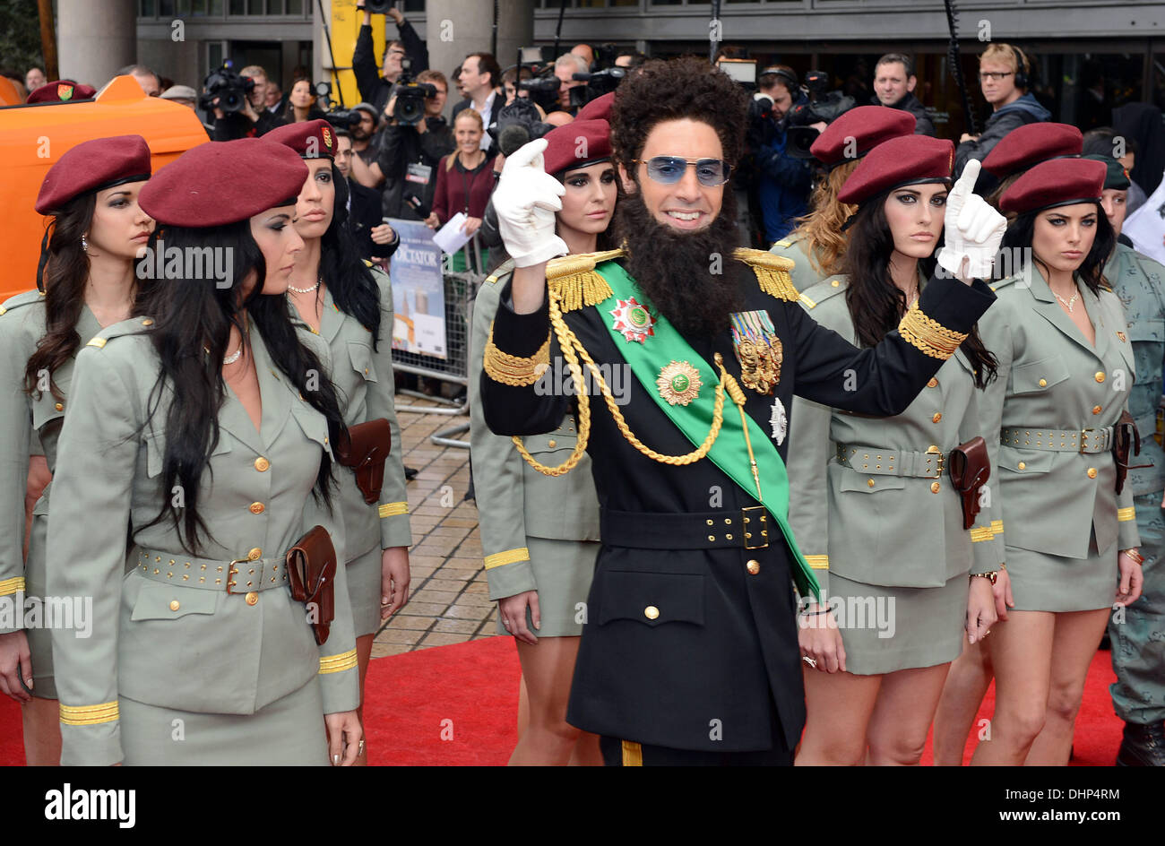 Sacha Baron Cohen alla premiere del dittatore al Royal Festival Hall di Londra, Inghilterra- 10.05.12 Foto Stock