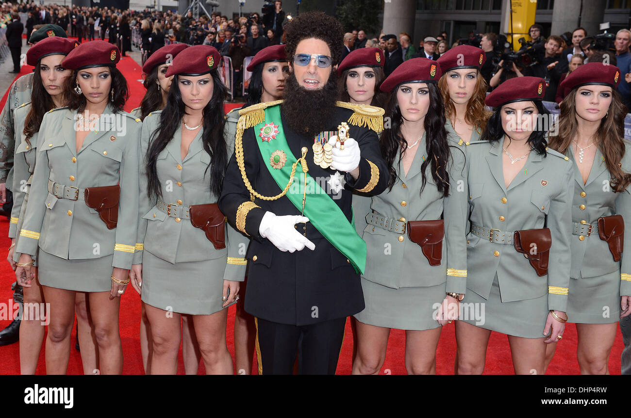Sacha Baron Cohen alla premiere del dittatore al Royal Festival Hall di Londra, Inghilterra- 10.05.12 Foto Stock