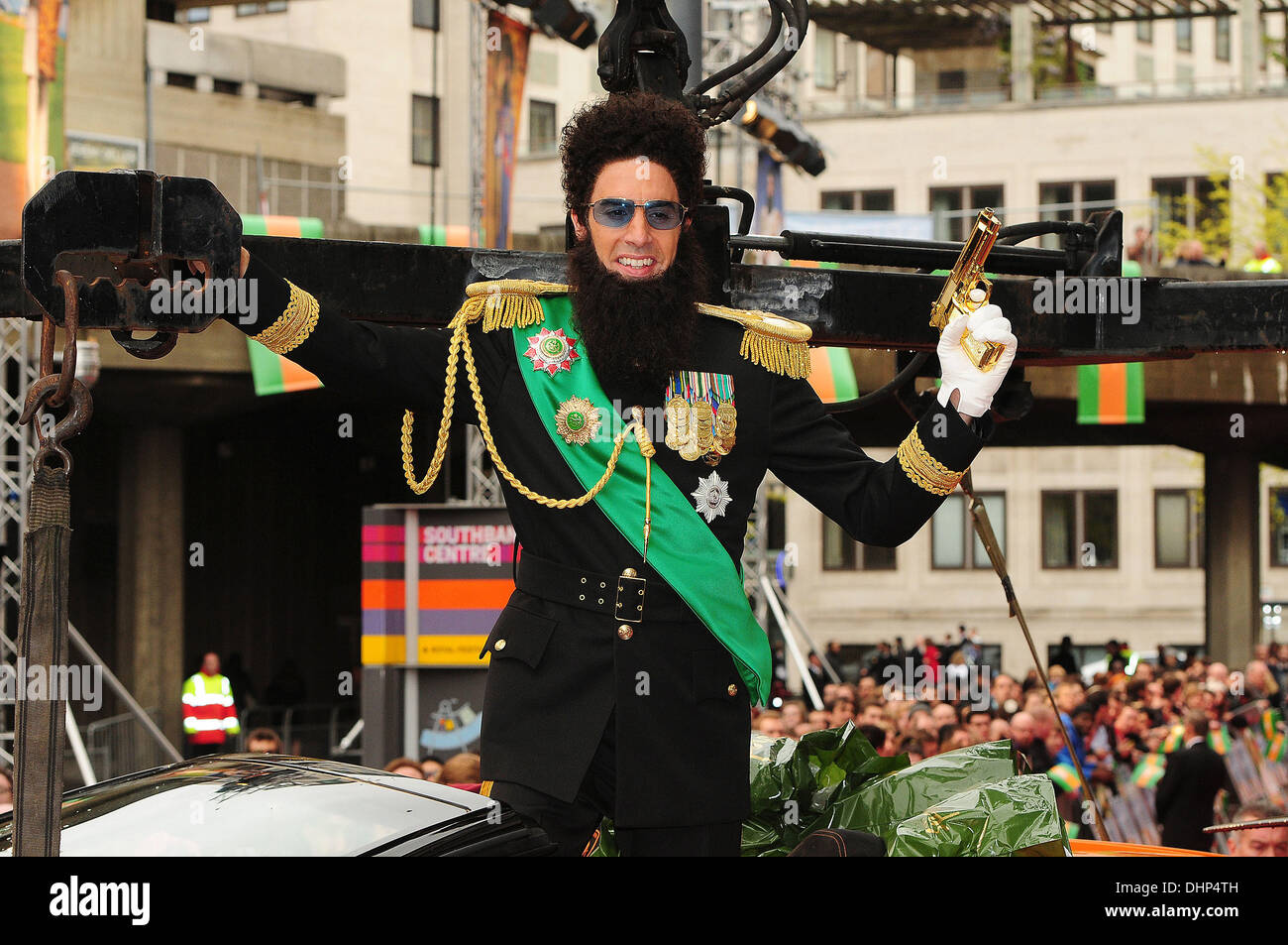 Sacha Baron Cohen in UK premiere del film "Il dittatore' alla Royal Festival Hall di Londra, Inghilterra - 10.05.12 Foto Stock