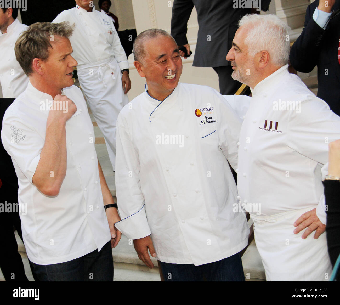 Gordon Ramsay, Nobu Matsuhisa e Guy Savoy culinarie internazionali raccogliere le icone a Vegas stappare'd da Bon Appetit il grande evento di degustazione di Las Vegas, Nevada - 11.05.12 Foto Stock