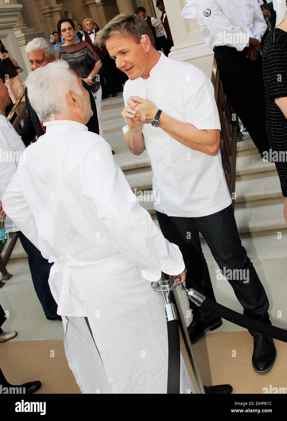 Gordon Ramsay e Guy Savoy culinarie internazionali raccogliere le icone a Vegas stappare'd da Bon Appetit il grande evento di degustazione di Las Vegas, Nevada - 11.05.12 Foto Stock