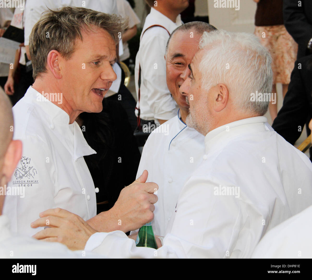 Gordon Ramsay, Nobu Matsuhisa e Guy Savoy culinarie internazionali raccogliere le icone a Vegas stappare'd da Bon Appetit il grande evento di degustazione di Las Vegas, Nevada - 11.05.12 Foto Stock