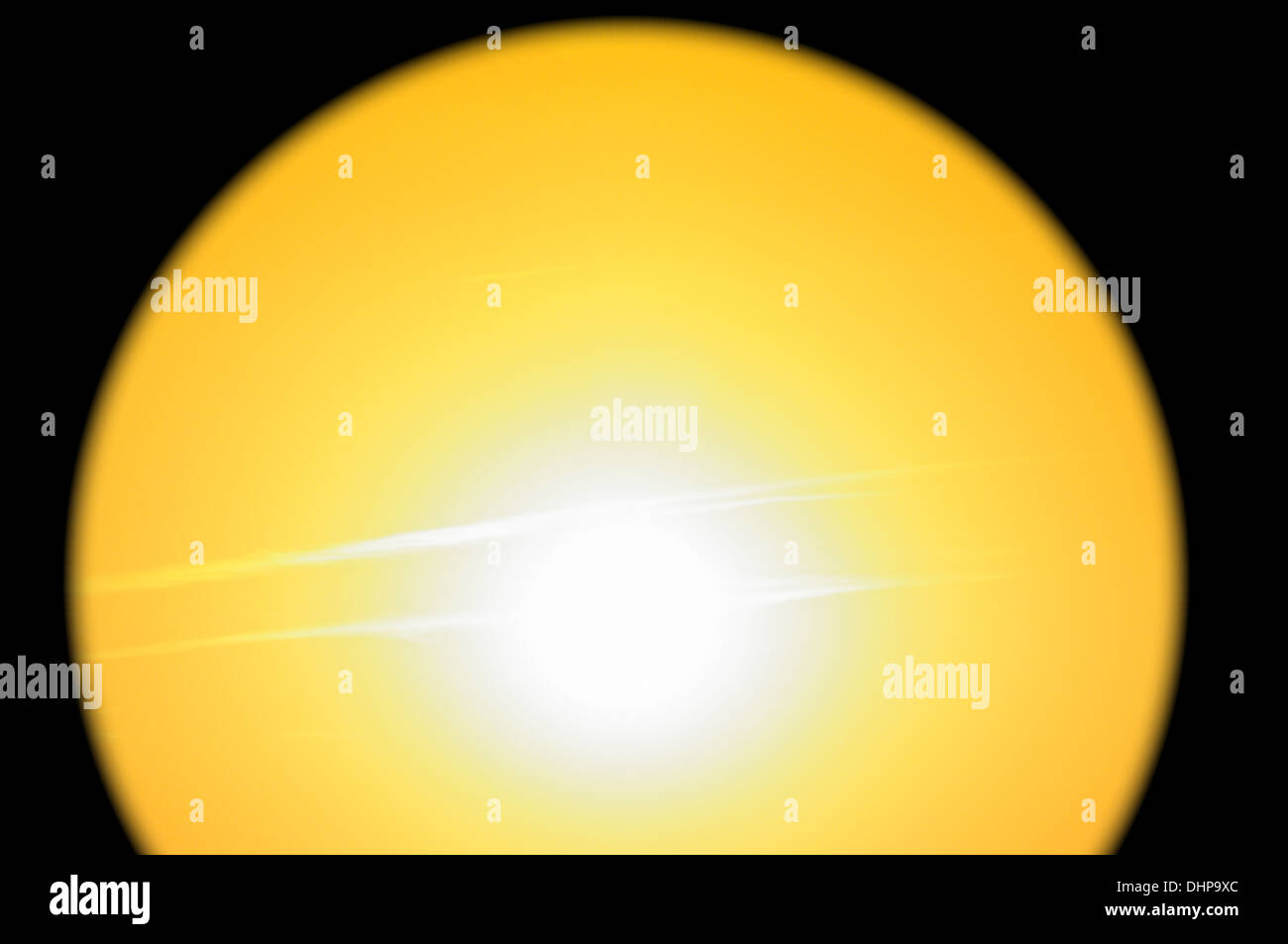 Sun è in medio Foto Stock