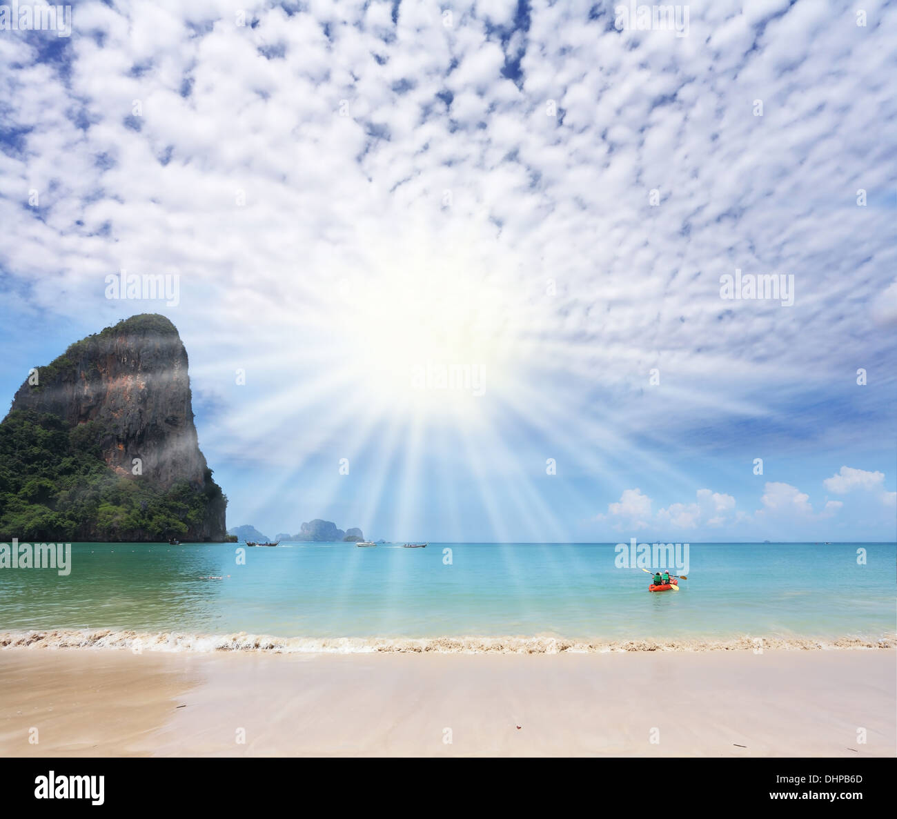 Mattina passeggiata sul mare Foto Stock