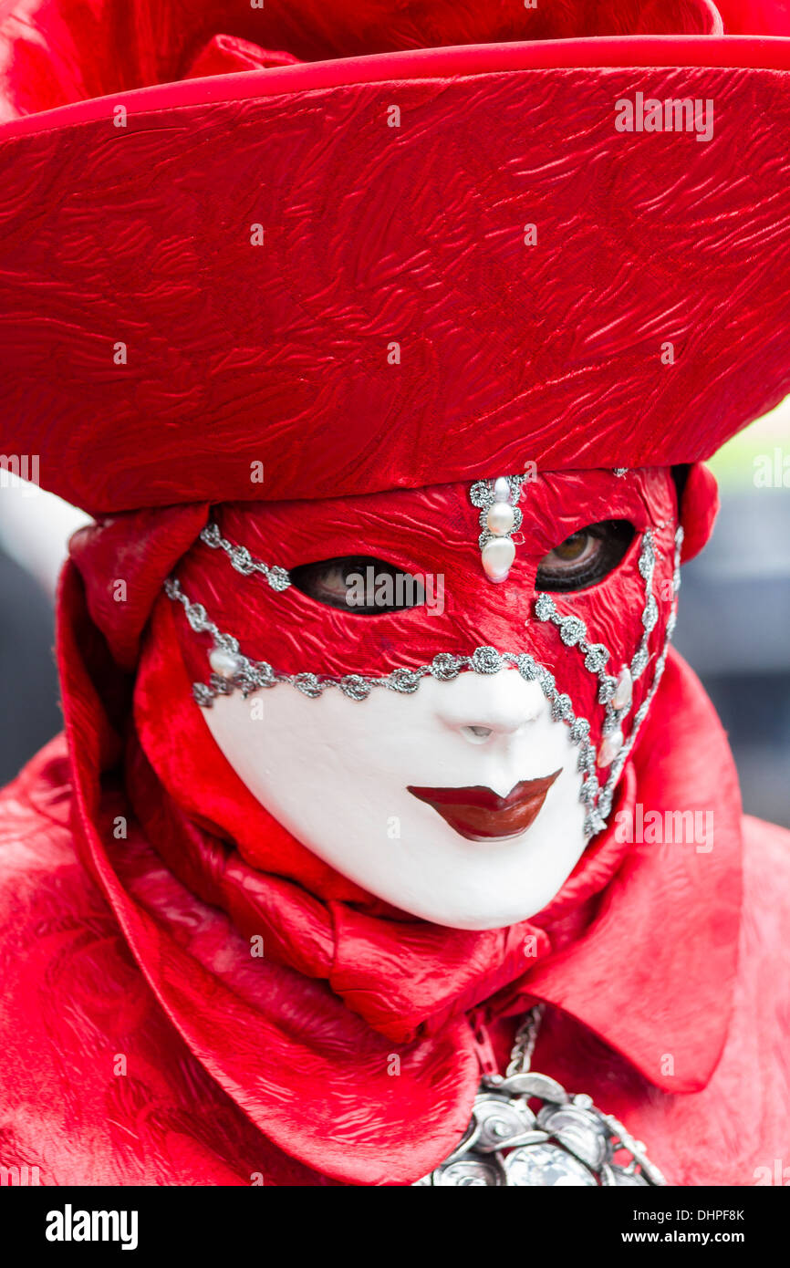 Veneziano tradizionale maschera di Carnevale Foto Stock