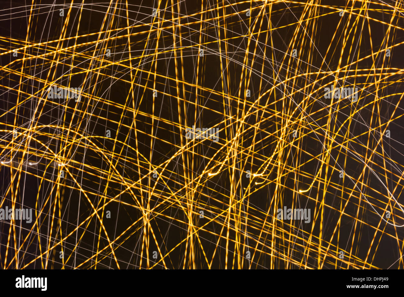 Immagine astratta di oro la sorgente di luce Foto Stock