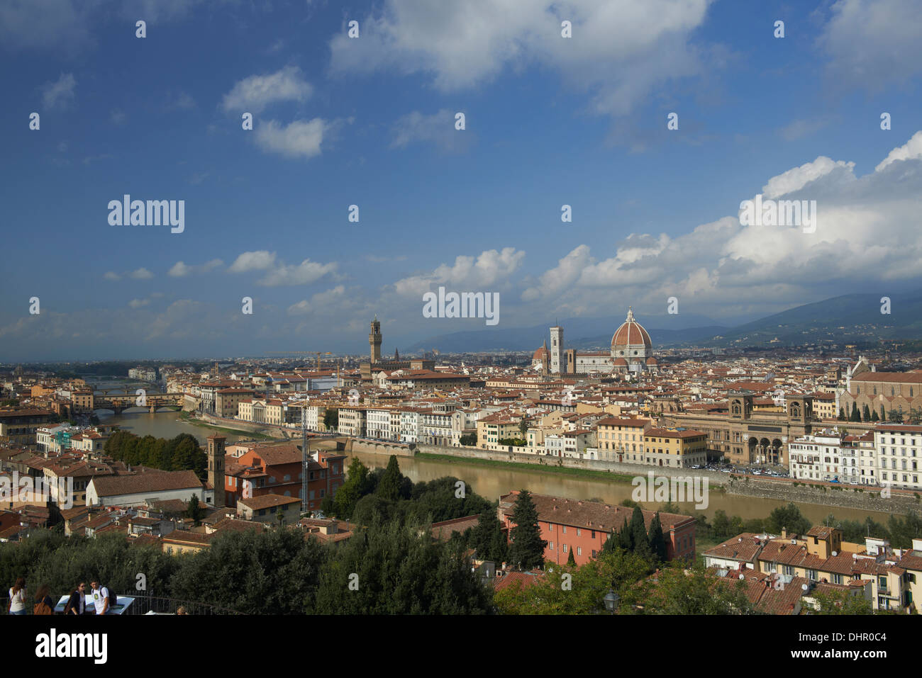Paesaggio urbano di Firenze Foto Stock