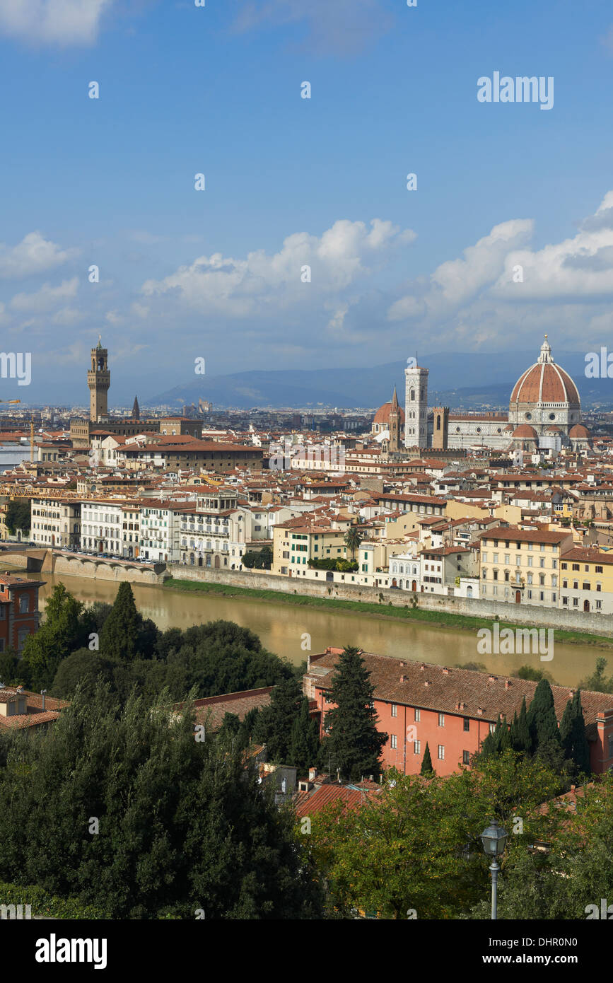 Paesaggio urbano di Firenze Foto Stock