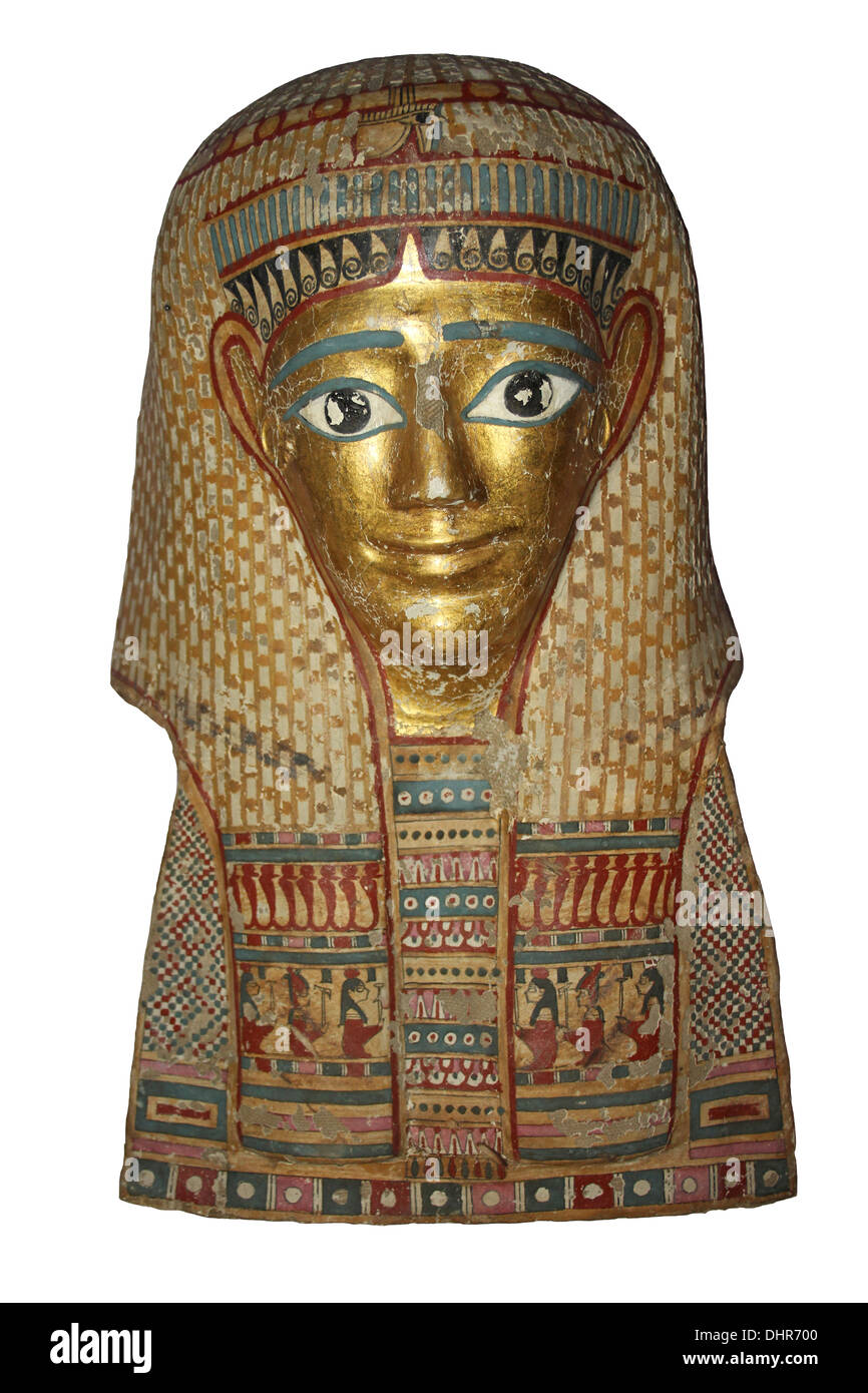 Egiziana antica Maschera di morte Foto Stock