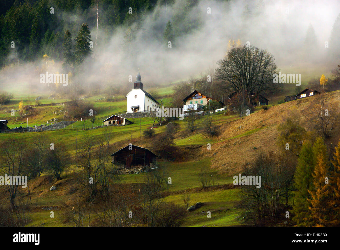 Surselva, dei Grigioni, Svizzera Foto Stock