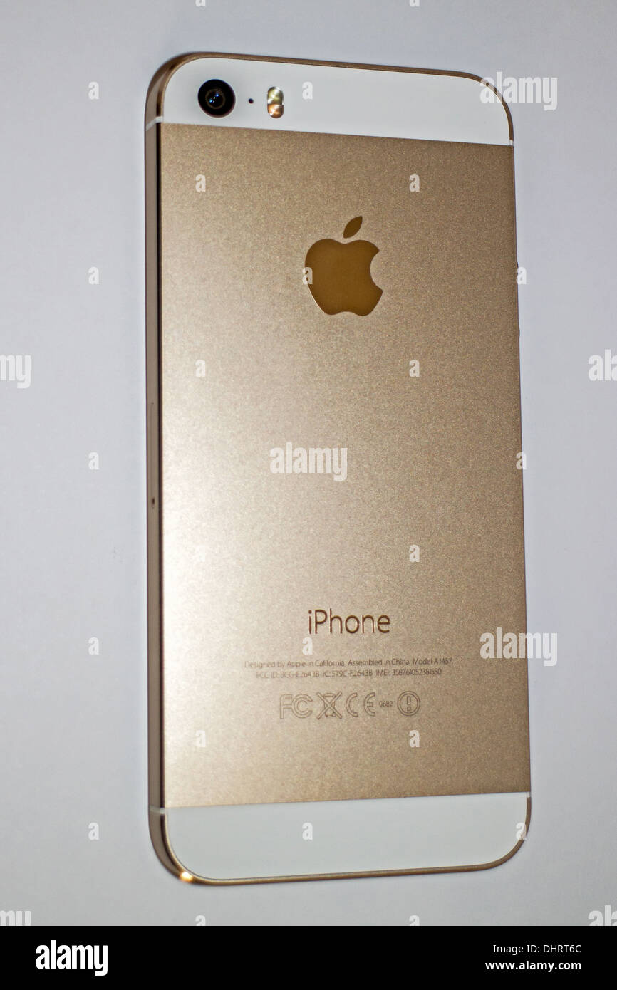 Apple iPhone 5s Gold 6 Foto Stock