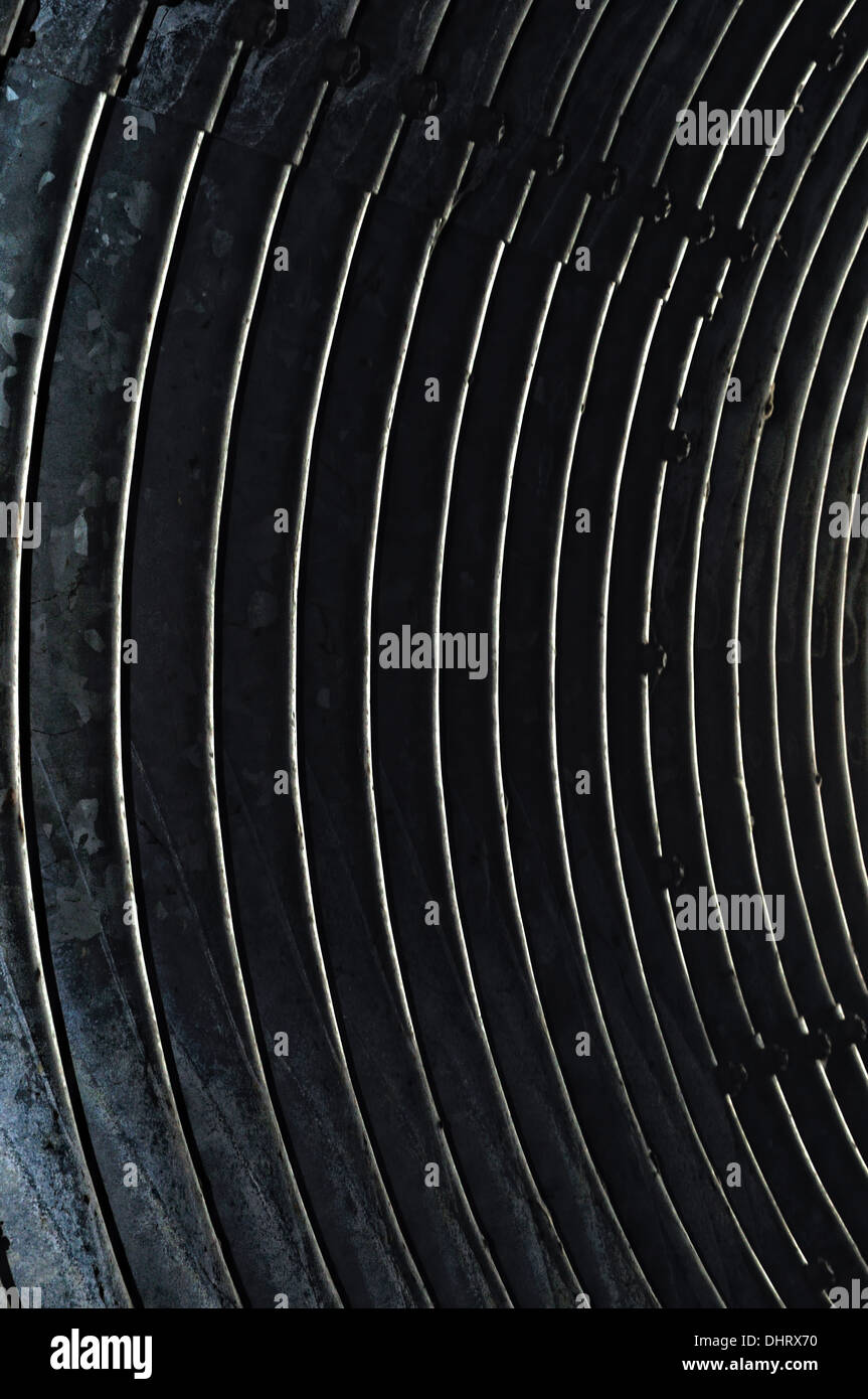 Acciaio verticale sinistro del foglio Foto Stock