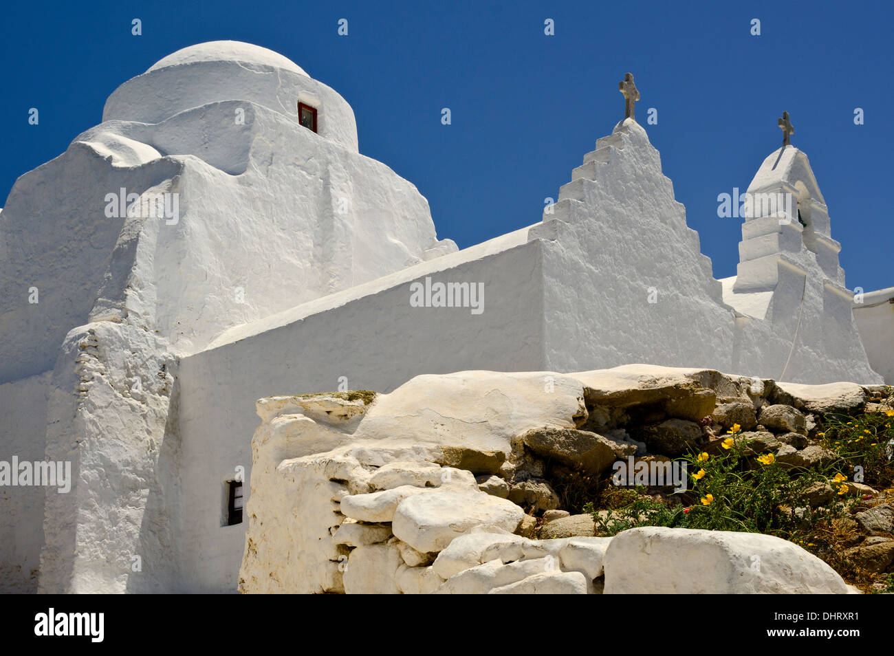 Chiesa Greco Ortodossa, la città di Mykonos, Mykonos Foto Stock