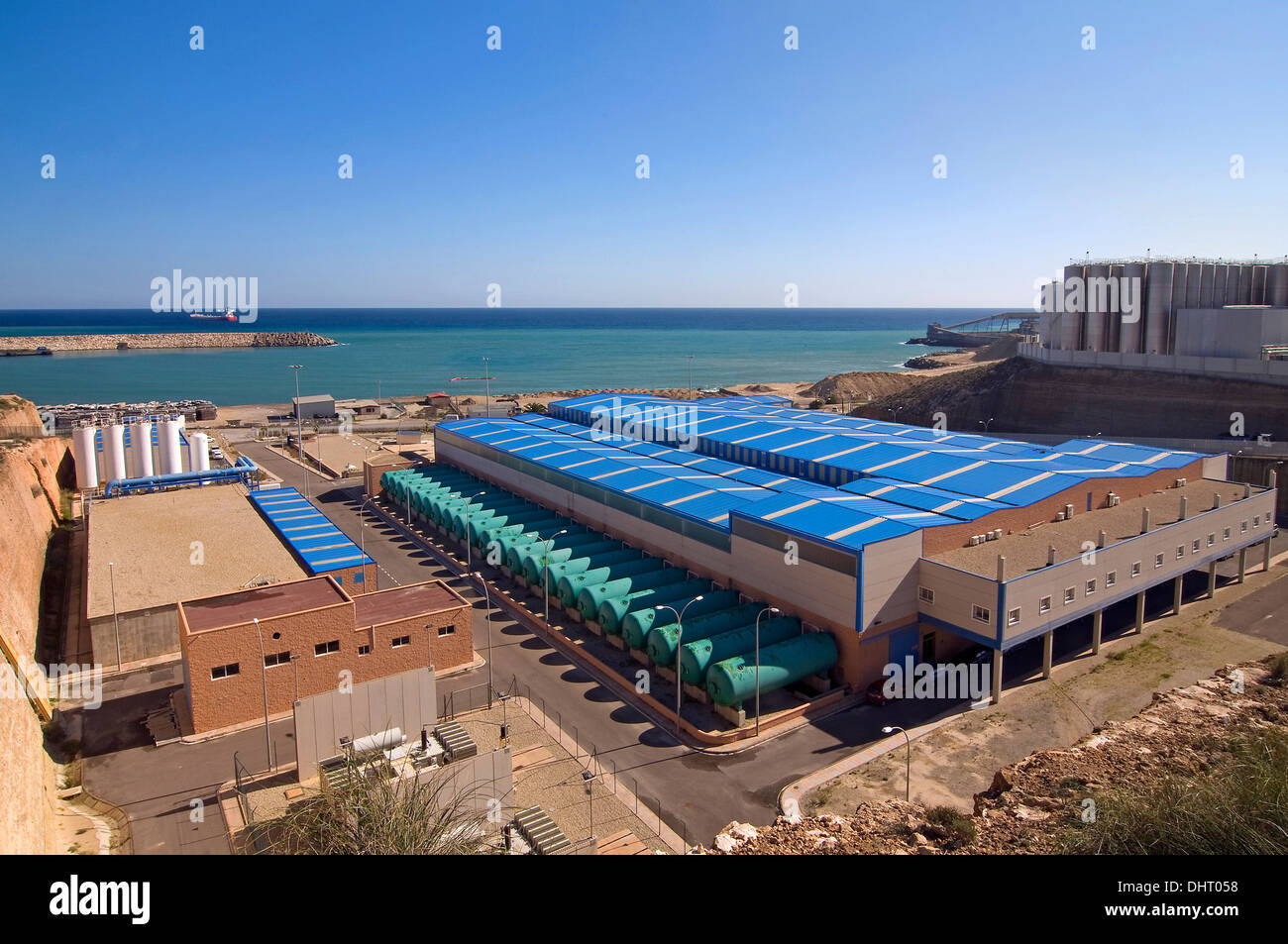 Impianto di dissalazione, Carboneras Almeria-provincia, regione dell'Andalusia, Spagna, Europa Foto Stock