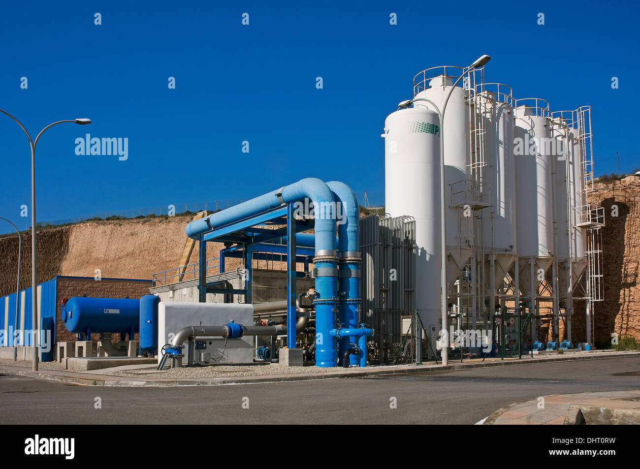 Impianto di dissalazione, Carboneras Almeria-provincia, regione dell'Andalusia, Spagna, Europa Foto Stock