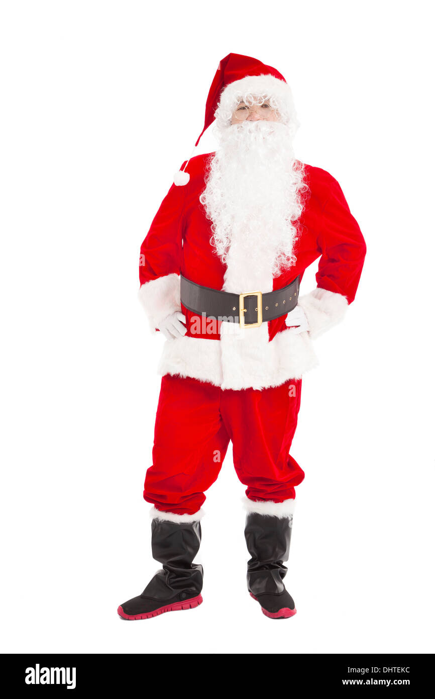 Merry Christmas Santa Claus in piedi Foto Stock