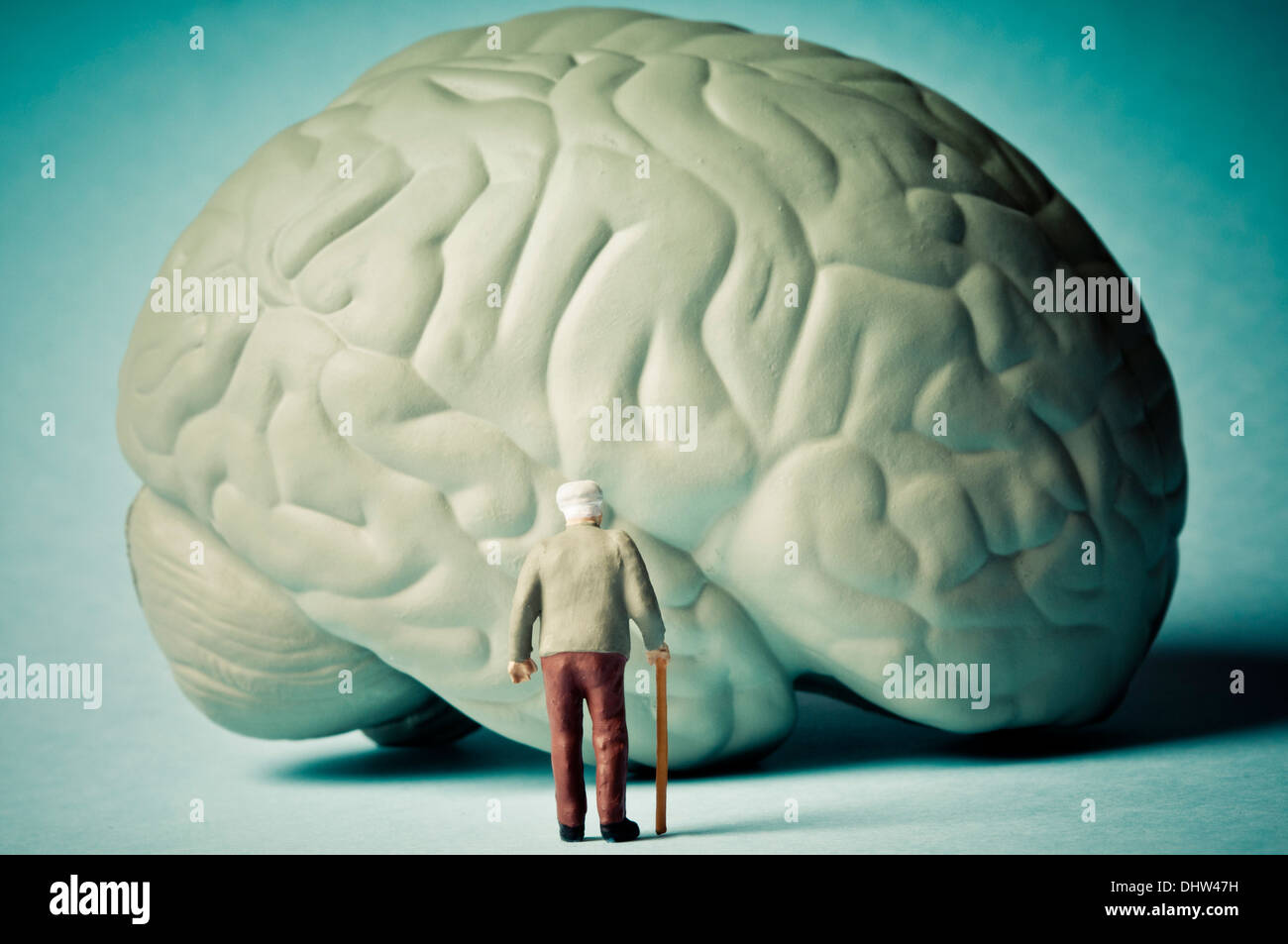 Il morbo di Alzheimer e la mente invecchiamento Foto Stock