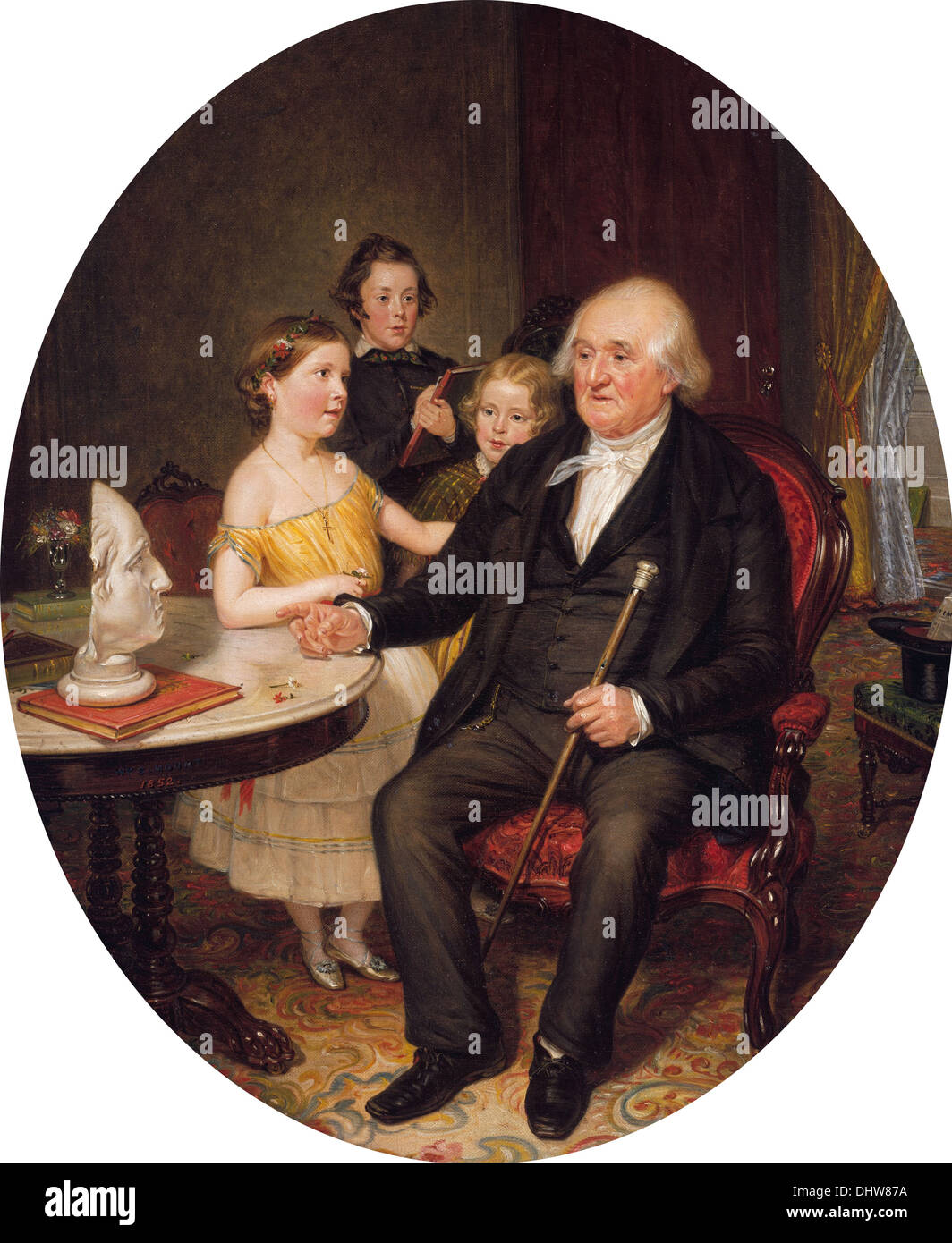 Great-Grand-Padre del racconto della rivoluzione - un ritratto del Reverendo Zachariah Greene - da William Sidney Mount, 1852 Foto Stock