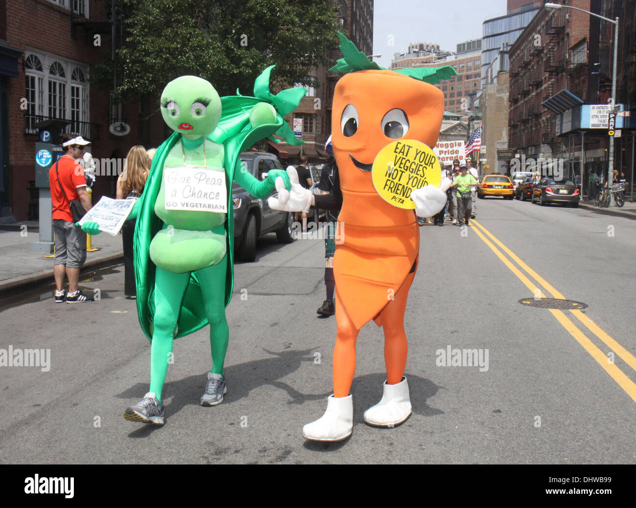 Atmosfera Veggie Pride Parade 2012 New York City, Stati Uniti d'America - 27.05.12 Foto Stock