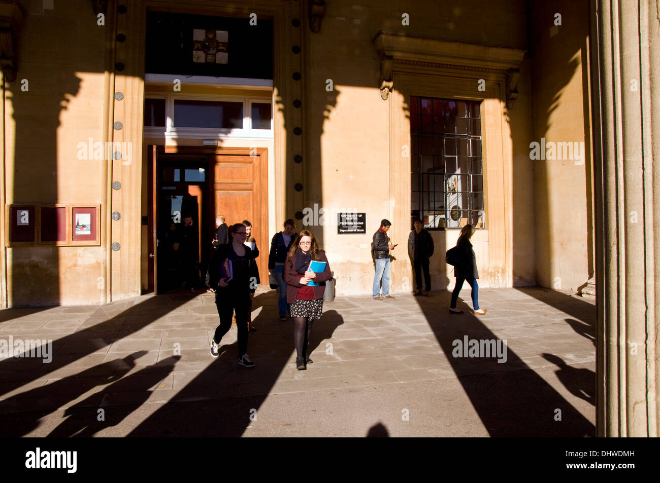 Dipartimento di musica presso la University of Bristol Victoria Camere ingresso Foto Stock