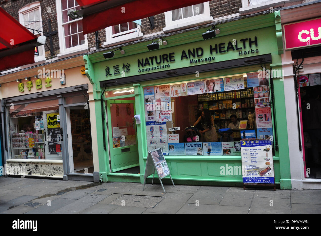 Una Natura & Salute SHOP CHINA TOWN LONDON REGNO UNITO Foto Stock