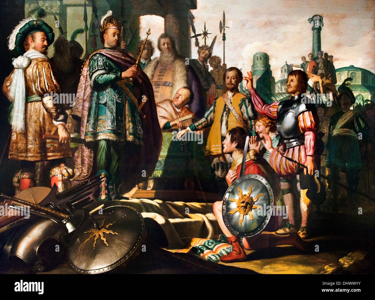 La storia della pittura 1626 Harmenszoon Rembrandt van Rijn olandese 1606-1669 Paesi Bassi ( prima firmato pittura ) Foto Stock