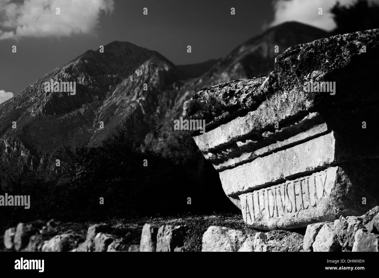 Colonna antica Foto Stock