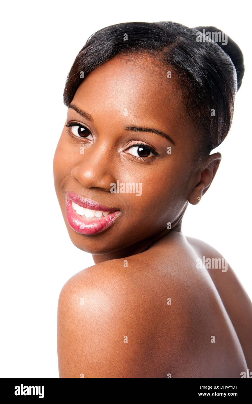 Brufolo acne libera la pelle Foto Stock