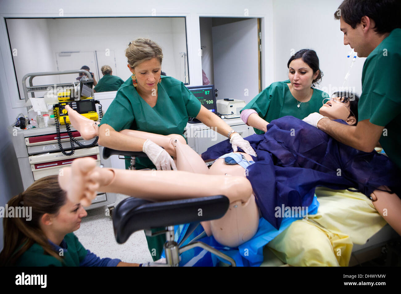 Simulazione del manichino Foto Stock