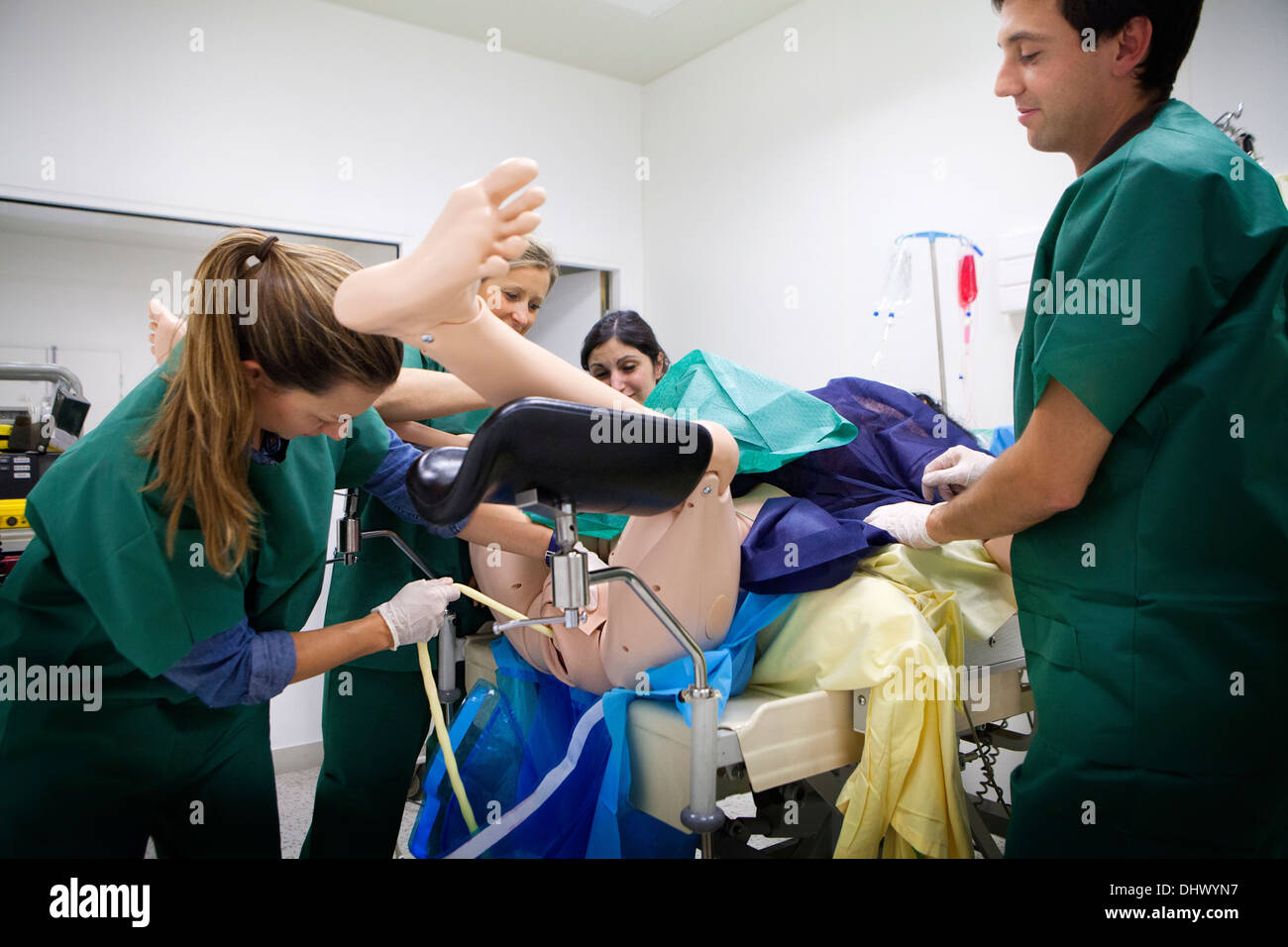 Simulazione del manichino Foto Stock