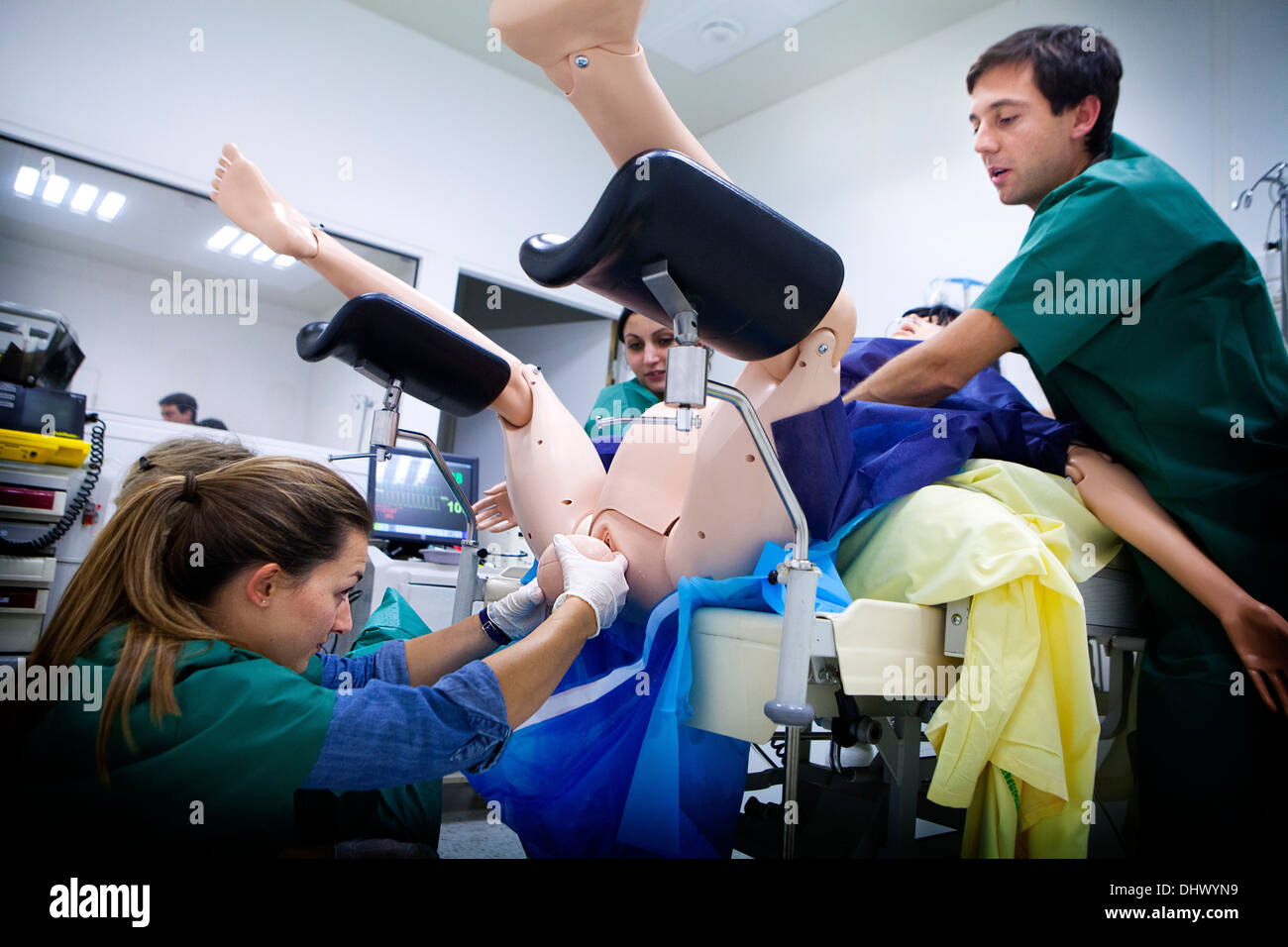 Simulazione del manichino Foto Stock