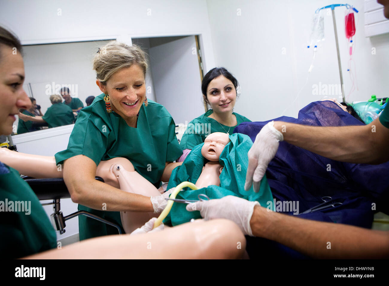 Simulazione del manichino Foto Stock