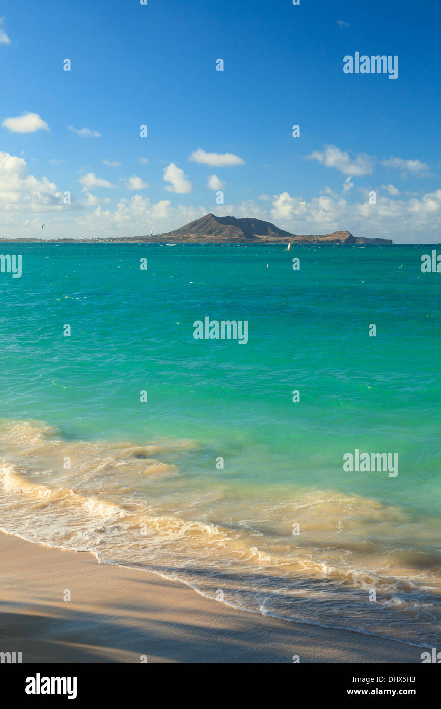 Stati Uniti d'America, Hawaii, Oahu, Shore Sopravento, Kailua Beach Park Foto Stock