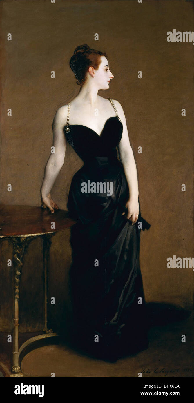 Madame X ( Madame Pierre Gautreau ) - da John Singer Sargent, 1884 Foto Stock